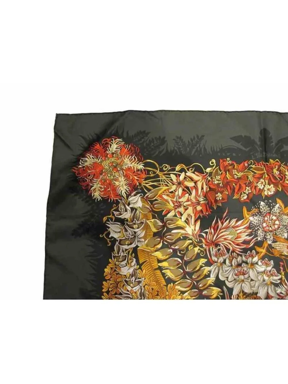 Hermes Scarf Carre 90 L'ile Deserte Human Island Green - Picture 4 of 6